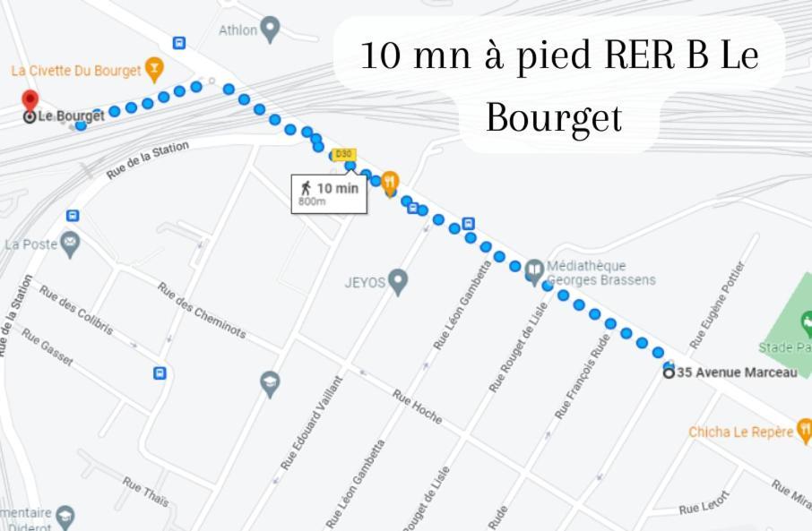 Disponible - Appartement Entier - 10Mn Rer B Aeroport Cdg - Paris Gare Du Nord, T11 Express, Le Bourget, Tout Equipe, Netflix Gratuit, 3 Personnes, 4Eme Etage, Escaliers, Parc Des Expositions, Parking Rue Gratuit Apres 19H Drancy Buitenkant foto